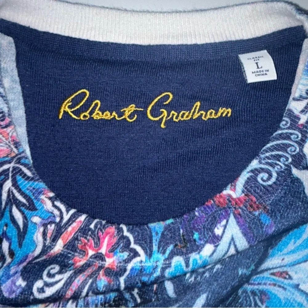 Robert Graham‎ linen blend sweater men’s size L